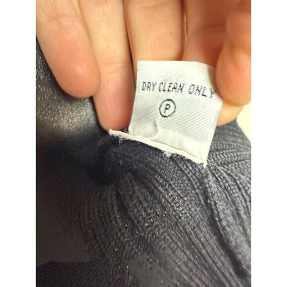 PINKO Wool Blend Ribbed Tank with Lambskin Leather Panels NWT Sz. L - Picture 5 of 5